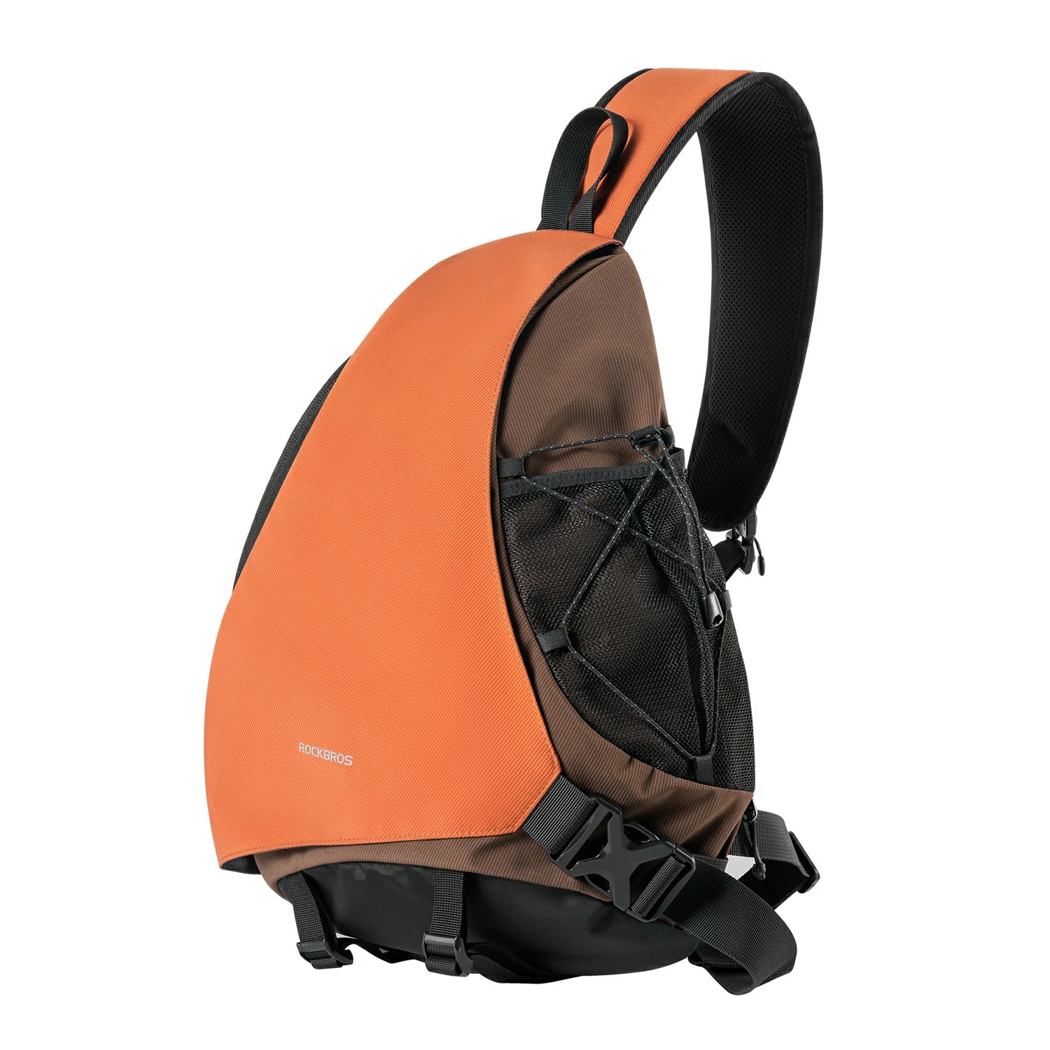 ROCKBROS 11.5L Sling Crossbody Backpack Shoulder Magnetic Buckle Travel Bag - Orange