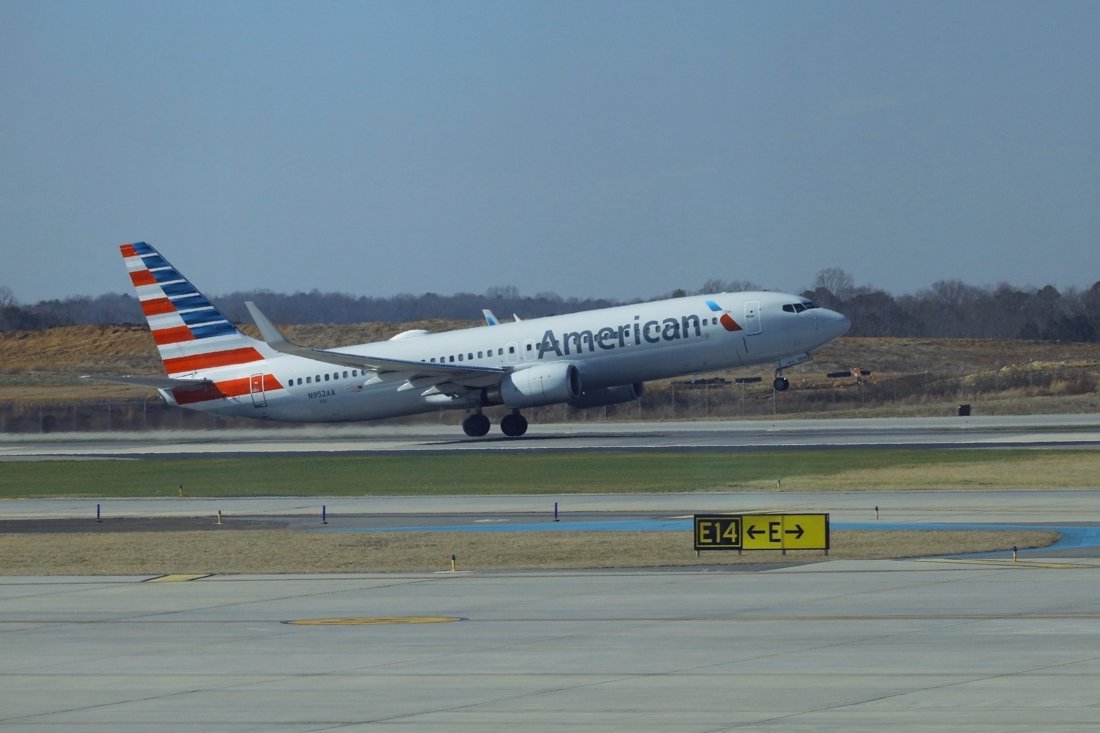 American N952AA Boeing 737-900 Takeoff CLT0225.jpg — illustrative photo, not partner inventory