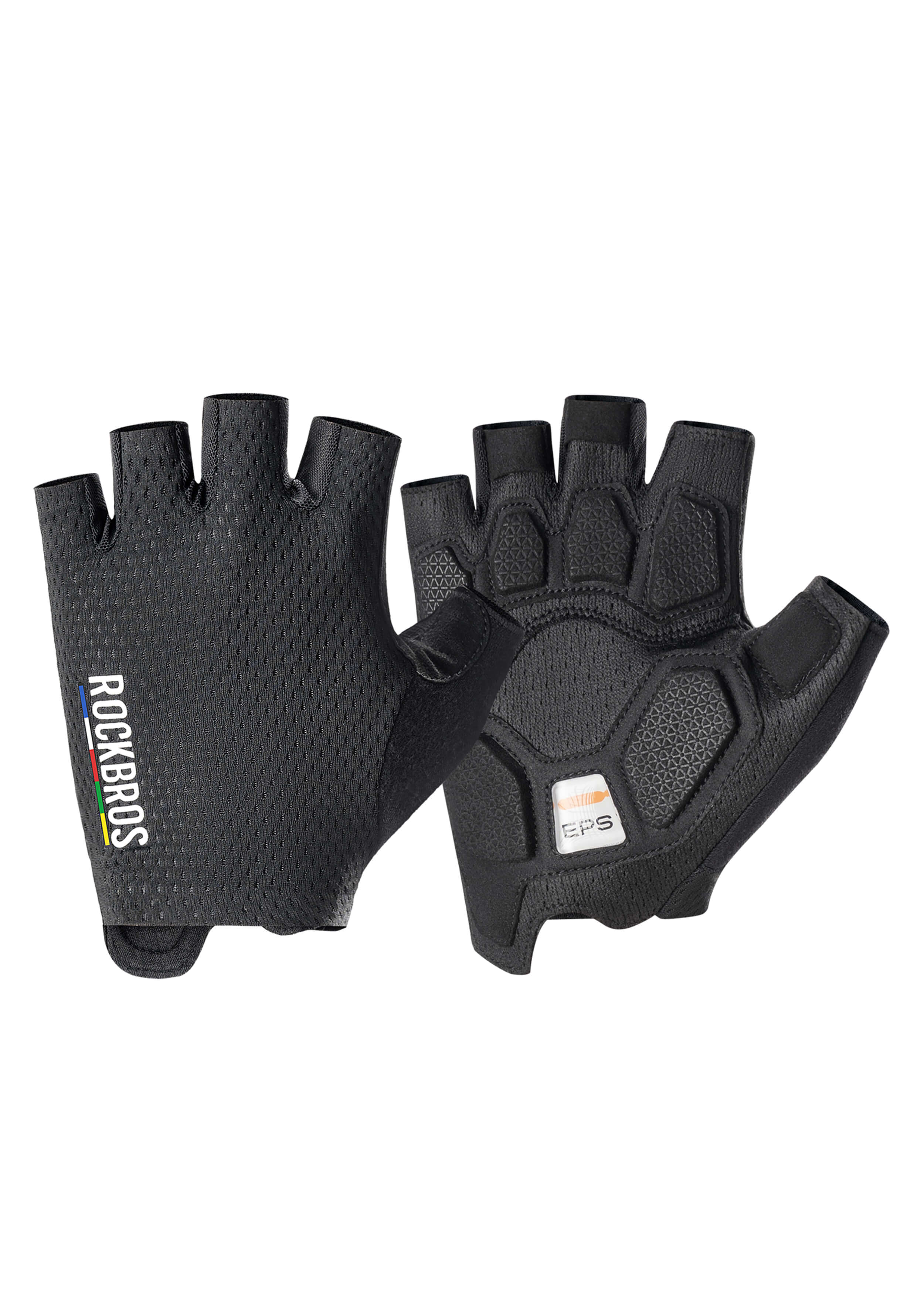 Breathable Anti-Slip Half Finger Cycling Gloves | ROAD TO SKY - Black / Asian Size M(US size S)