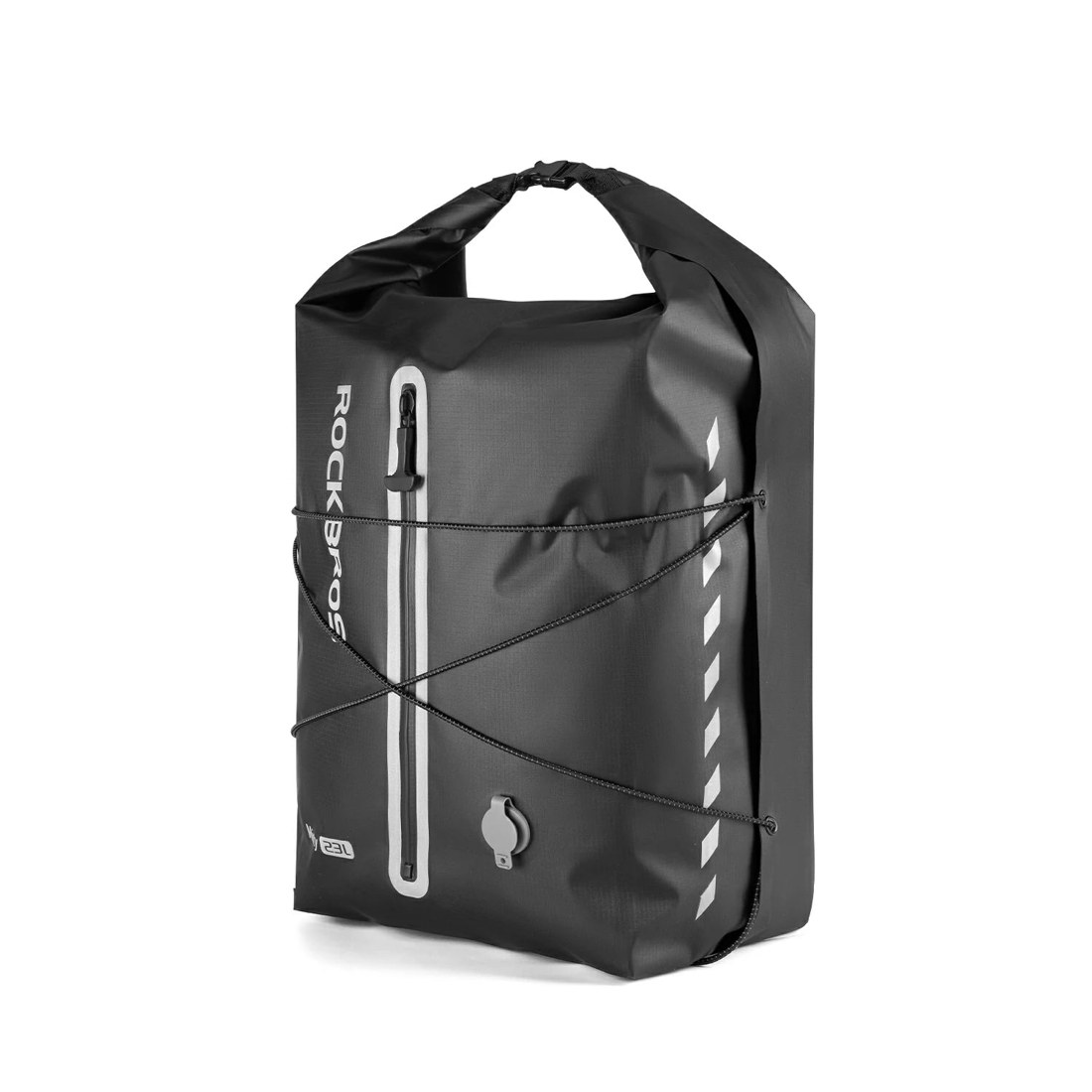 100% Waterproof Bike Rack Bag Lightweight 23L - Black