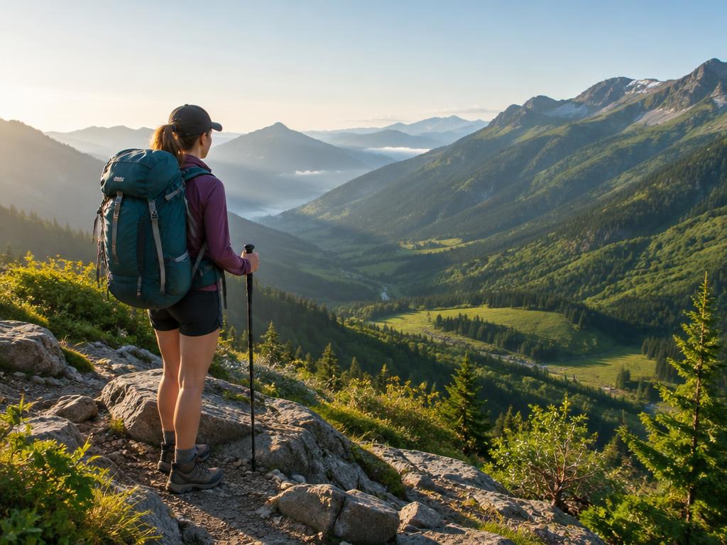 Hiking & Backpacks illustration