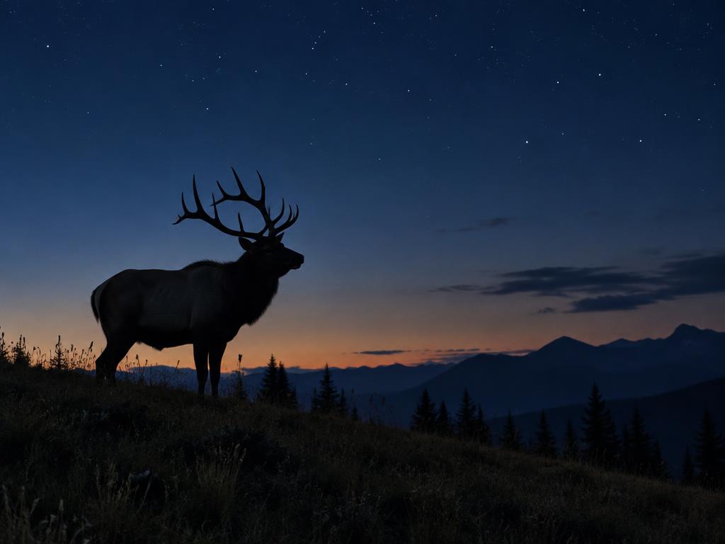 Night Wildlife Watching illustration