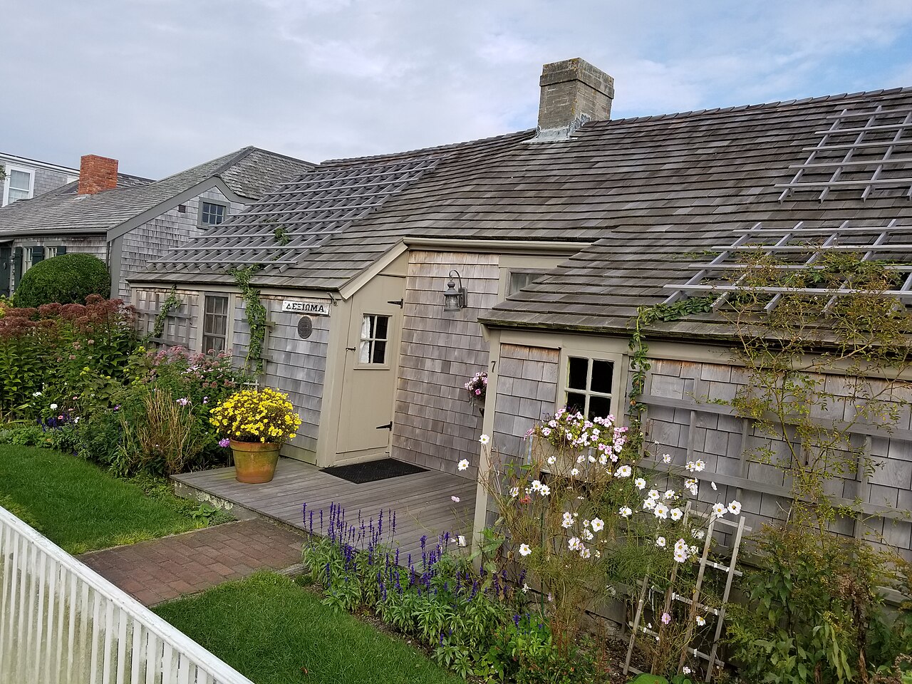 Dexioma House at 7 Broadway in the village of Siasconset Sconset in Nantucket Massachusetts MA, illustrative activity photo