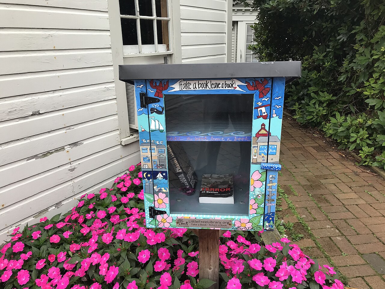 Little Free Library, Kennebunkport ME, illustrative activity photo