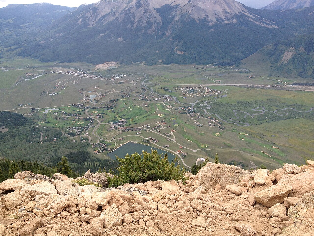 A view from the summit of Mountain Crested Butte, Colorado, illustrative photo