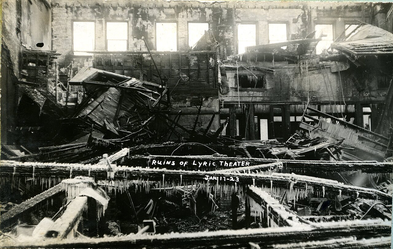 Lyric Theatre Traverse City 1923 Ruins, illustrative activity photo