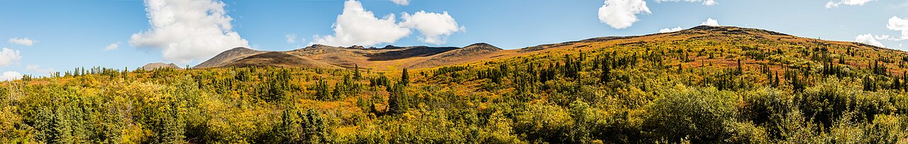 Paisaje en el Sureste de Fairbanks, Alaska, Estados Unidos, 2017-08-28, DD 110-118 PAN, illustrative photo