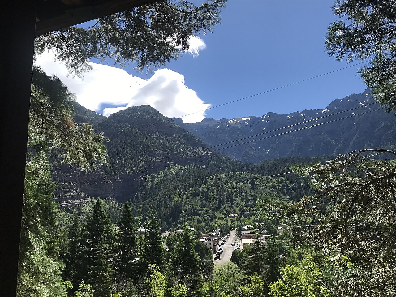 Old Twin Peaks Trail overlooking Ouray, CO, illustrative activity photo