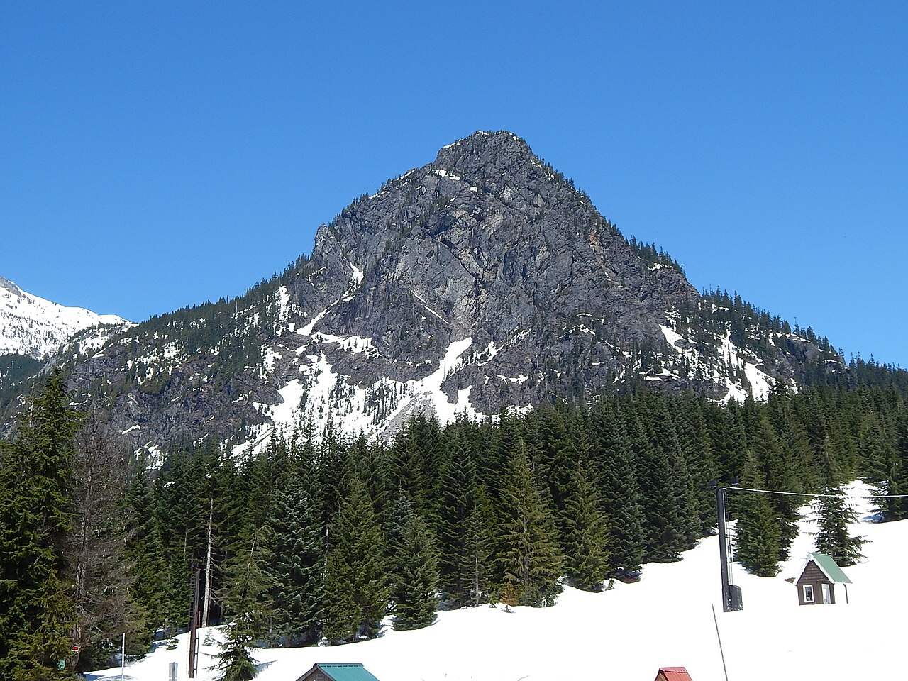 Guye Peak at Snoqualmie Pass Washington, illustrative activity photo