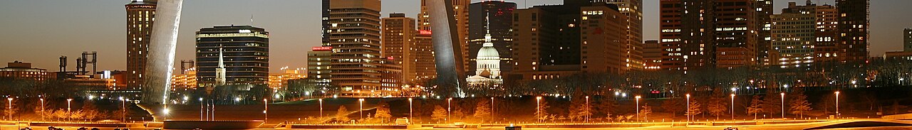 Gateway Arch National Park banner, illustrative photo