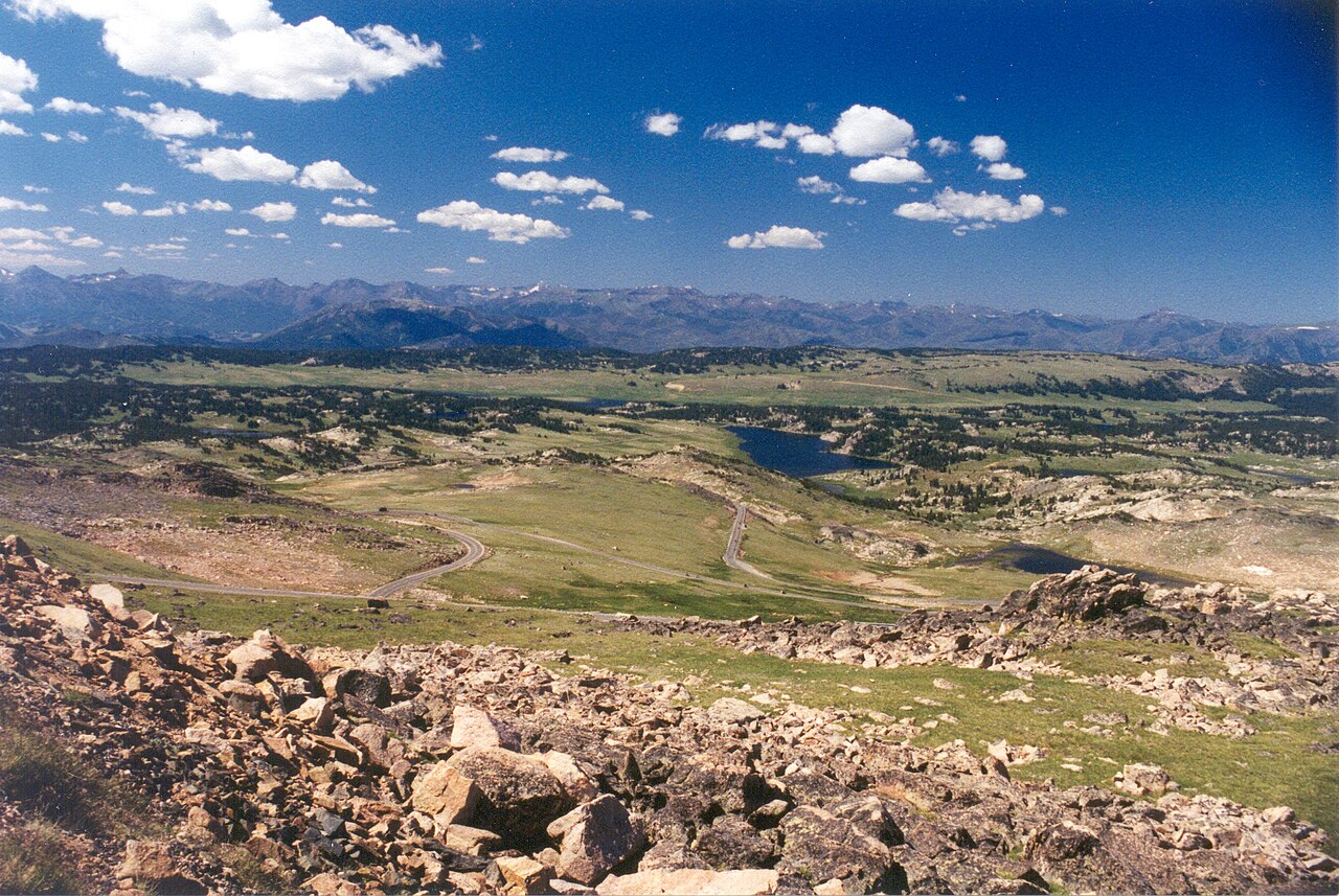 Beartooth Highway in Wyoming, illustrative activity photo