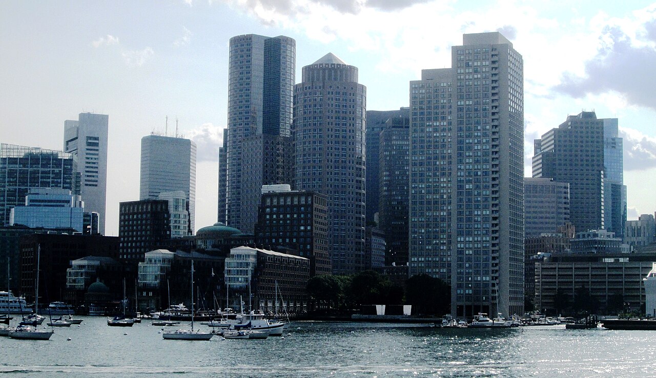2017 Boston skyline from Boston Harbor 5 , illustrative activity photo
