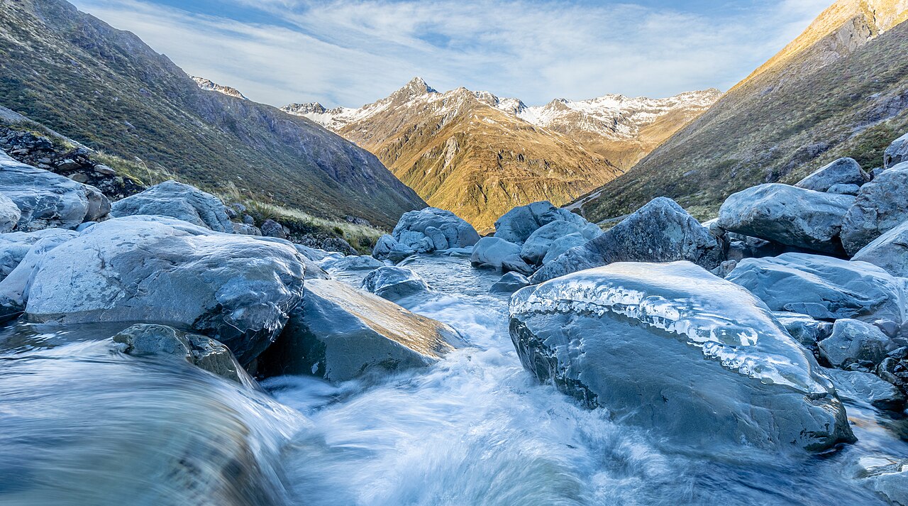 Otira River in Arthur's Pass National Park, New Zealand, illustrative activity photo