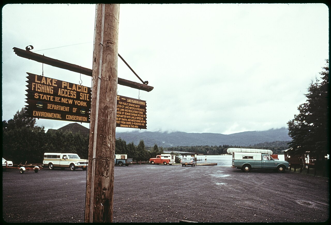 Boat launching site at Lake Placid (1973), illustrative activity photo