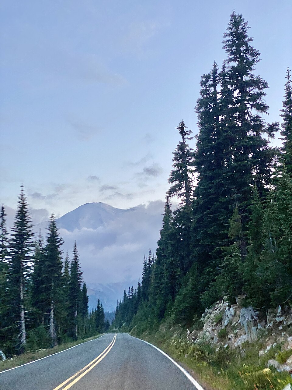 Mount Rainier from Sunrise Park Road, Mount Rainier National Park, Ashford, WA, illustrative activity photo