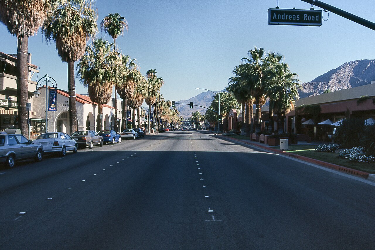 Palm Canyon Drive - Palm Springs, California, USA - August 1995, illustrative activity photo
