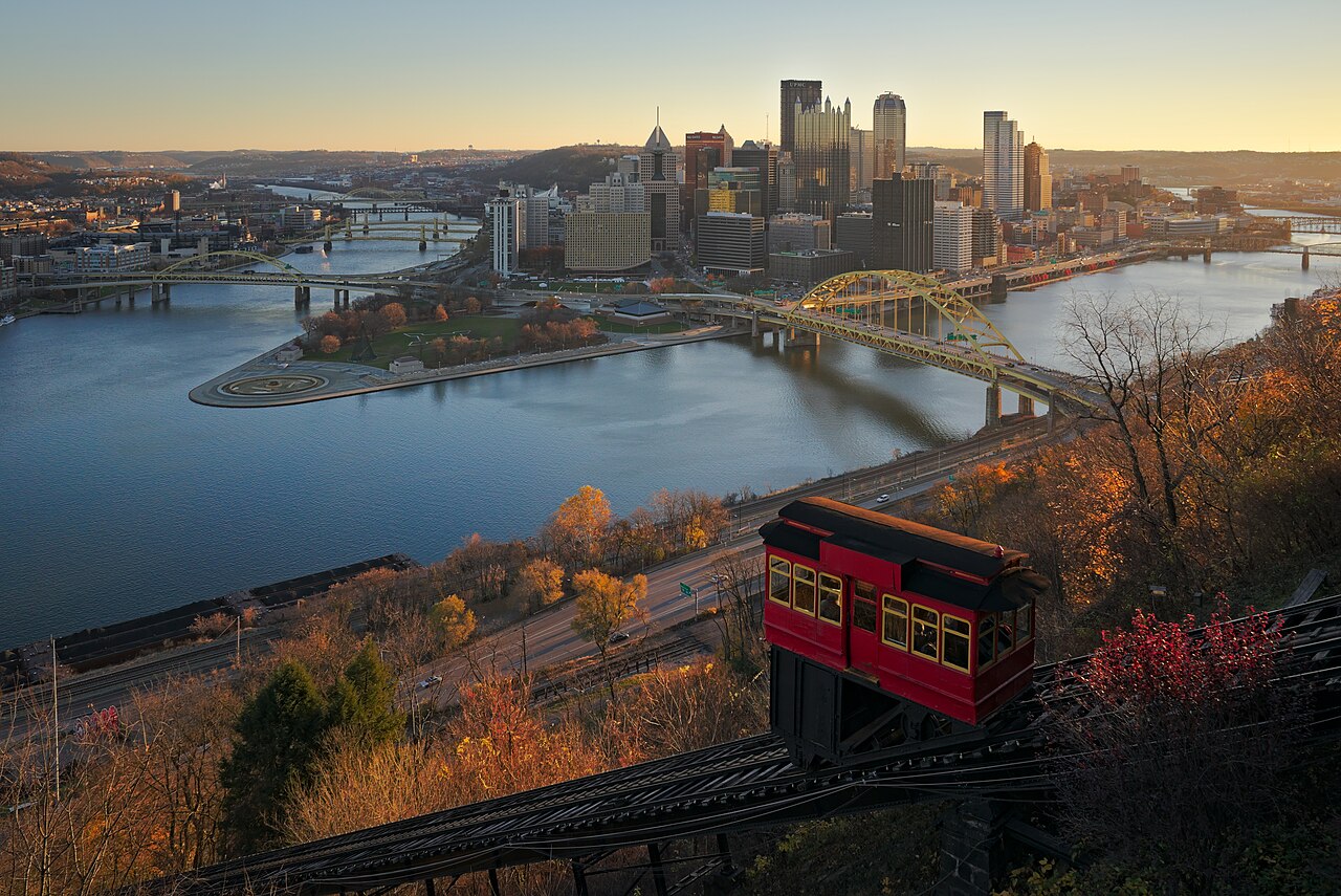 Downtown Pittsburgh from Duquesne Incline in the morning — illustrative photo, not partner inventory