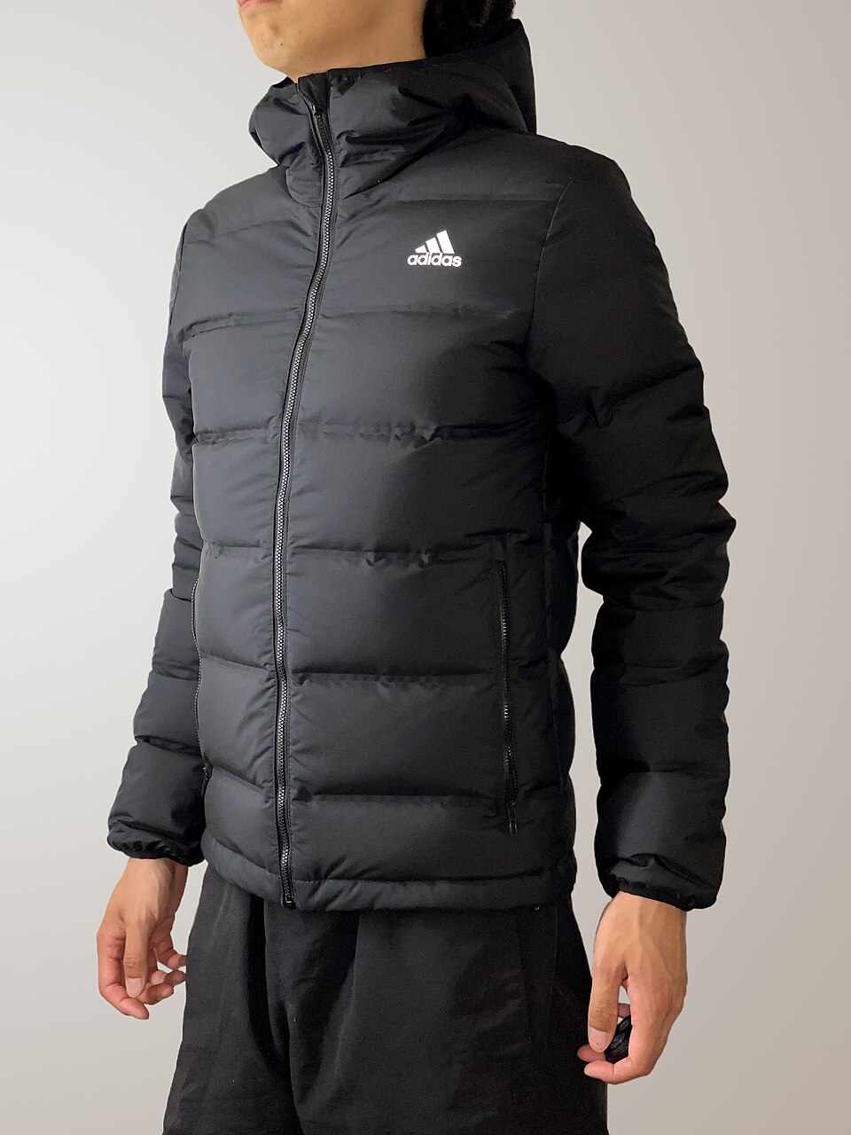 Adidas Helionic Down Jacket, illustrative gear photo