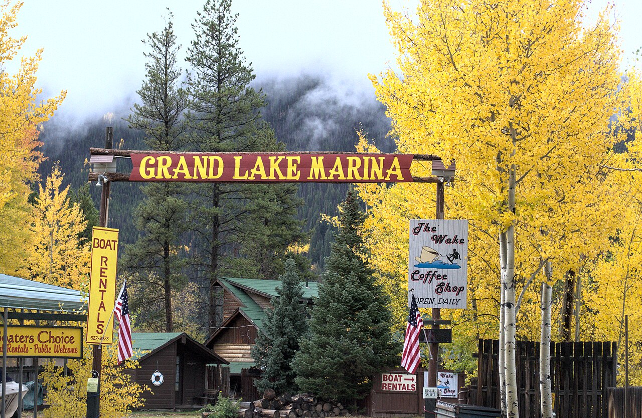 Grand Lake, Colorado marina Entrance, illustrative activity photo