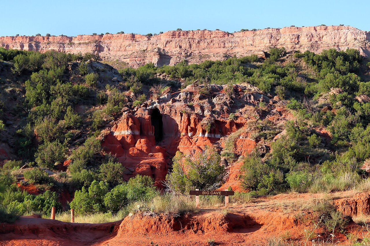 Big Cave Palo Duro Canyon Texas 2024, illustrative activity photo