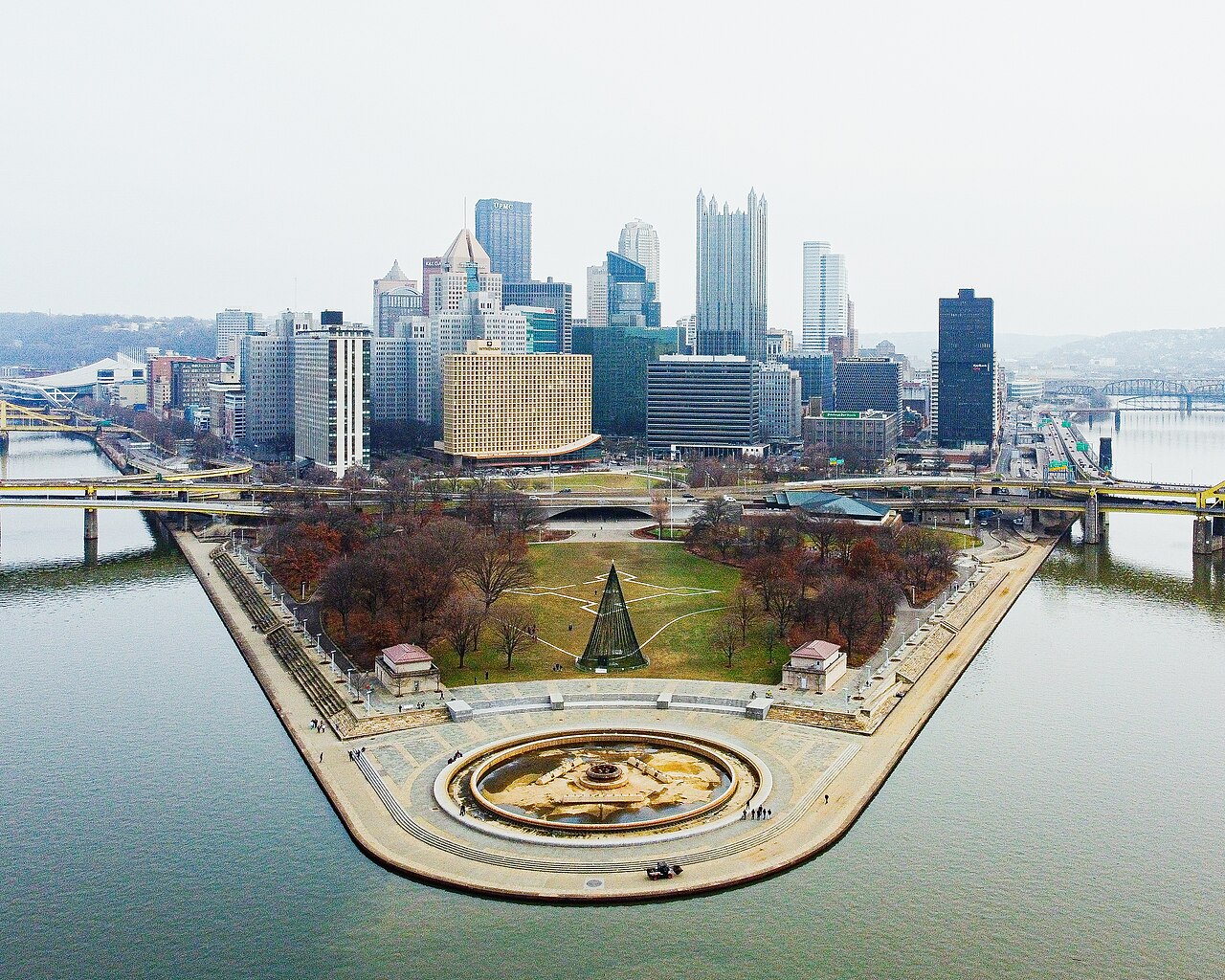 2019-12-28 - Point State Park in Pittsburgh PA US, illustrative activity photo