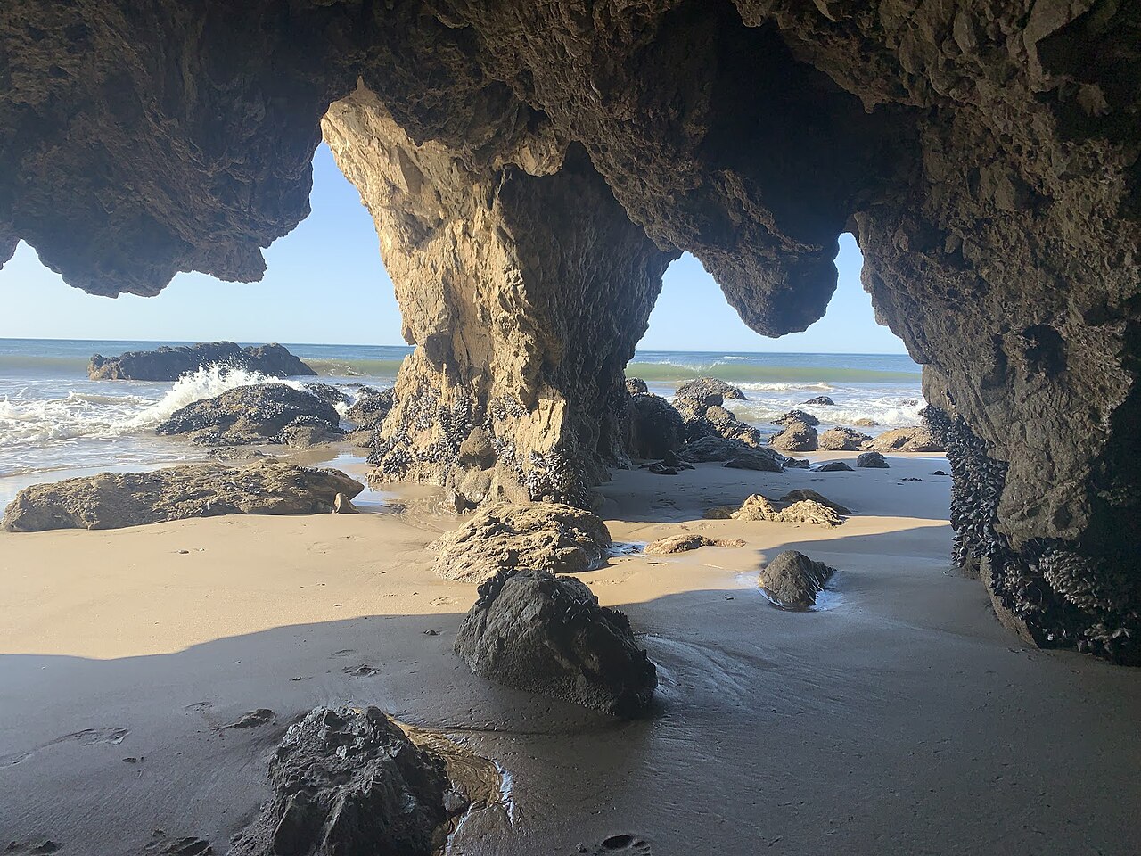 Cave at Playa San Juan Leighton in Malibu, CA, illustrative activity photo