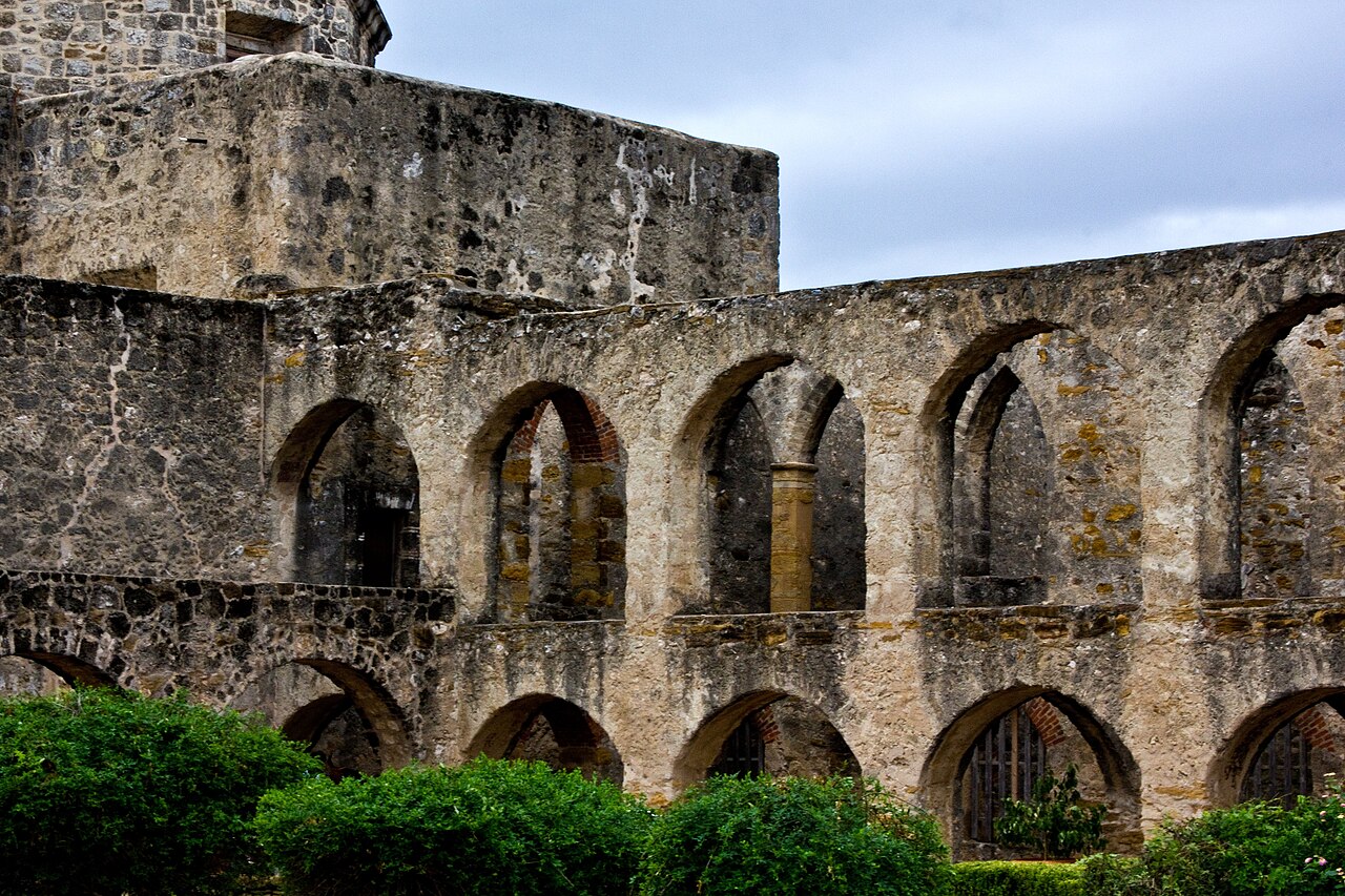 Mission San José y San Miguel de Aguayo, San Antonio, Texas arches — illustrative photo, not partner inventory