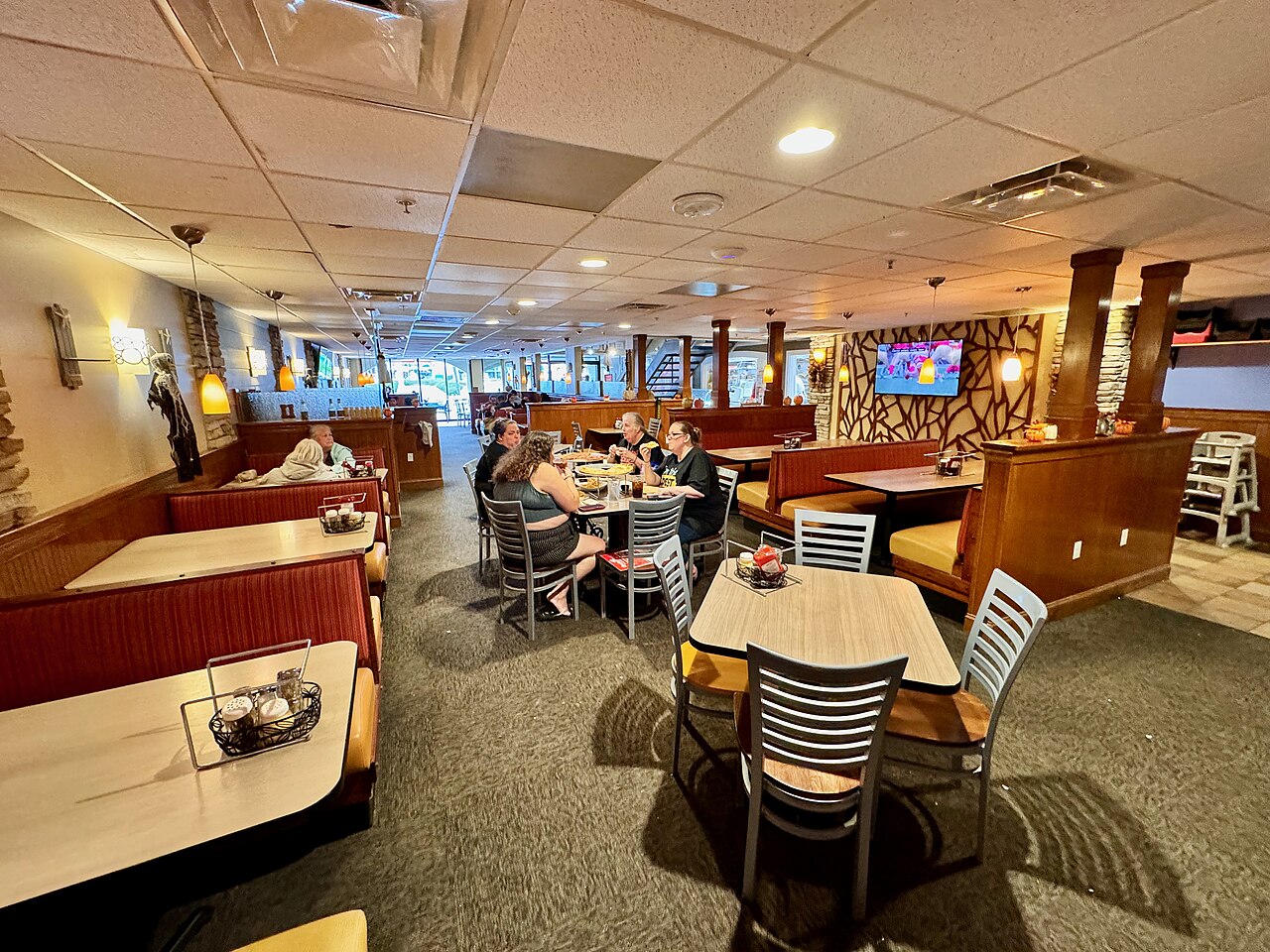 The interior of a Grotto Pizza restaurant in Rehoboth Beach, Delaware, illustrative activity photo