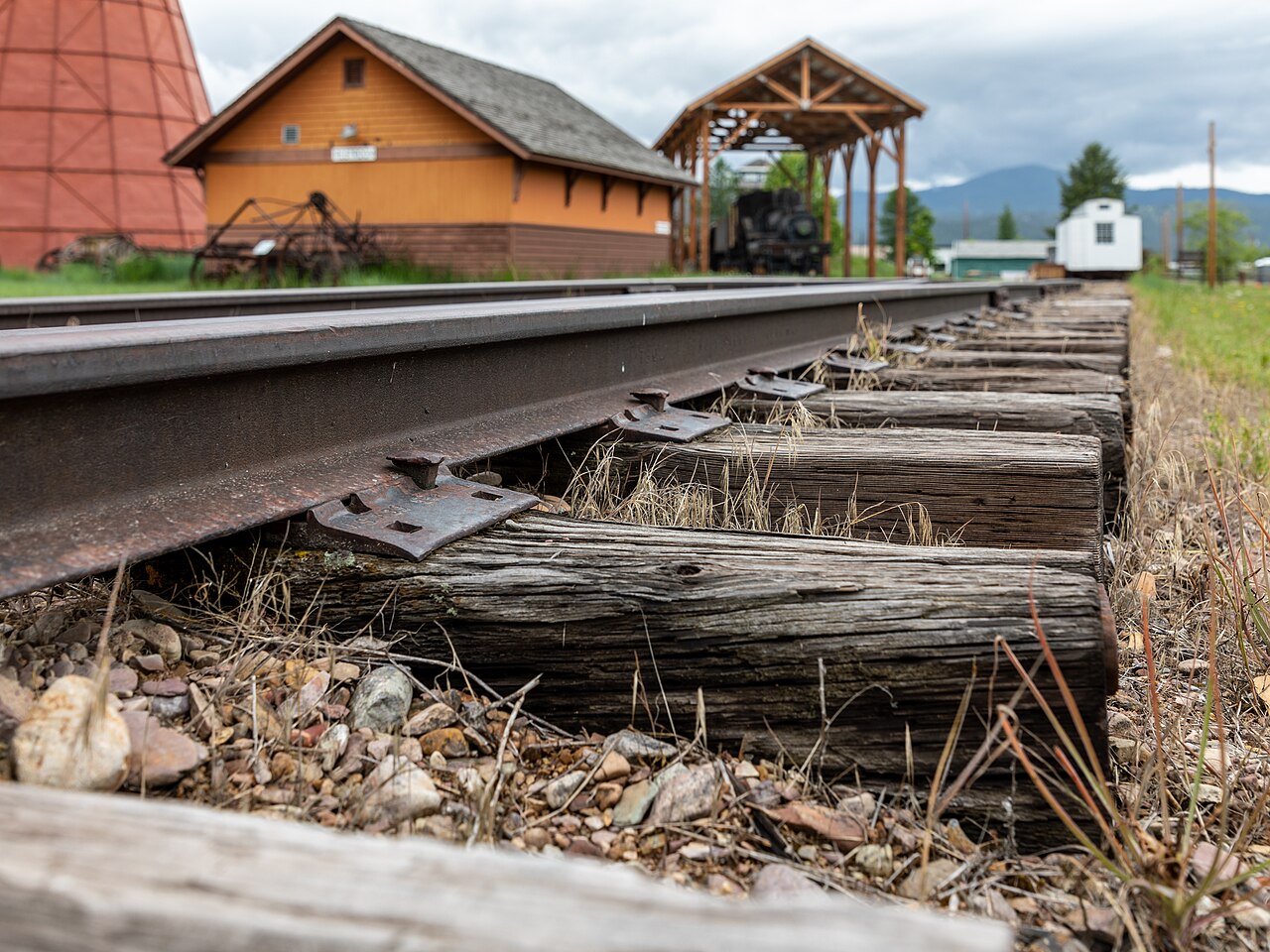 Missoula (MT, USA), Fort Missoula, Historical Museum, Railroad Track -- 2022 -- 2355, illustrative photo
