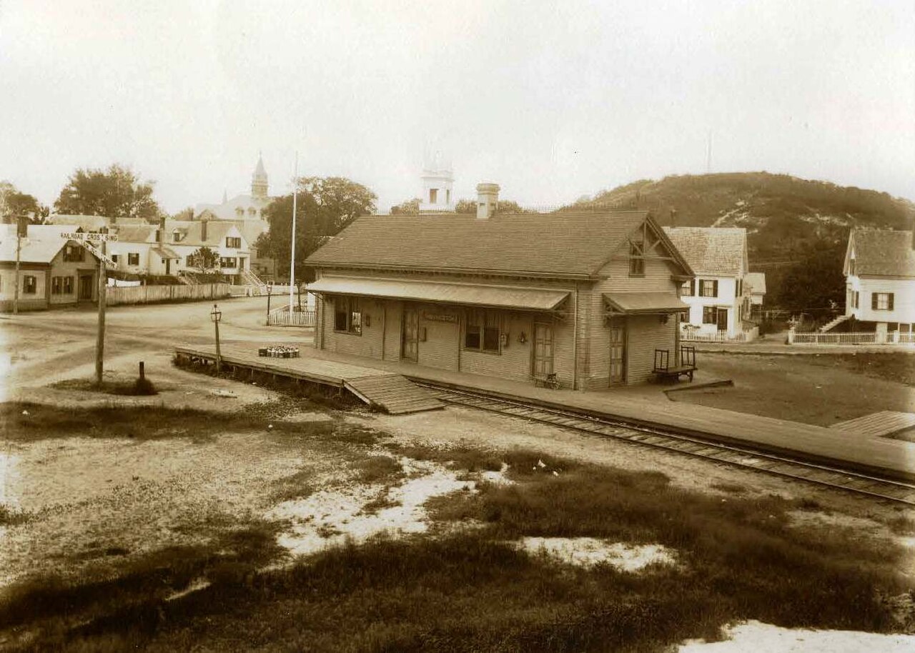 Provincetown, Massachusetts Railroad Depot - late 1800s, illustrative activity photo