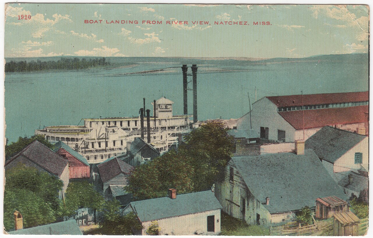 AnchorLine.Steamboat.Levee.Natchez.Mississippi, illustrative activity photo