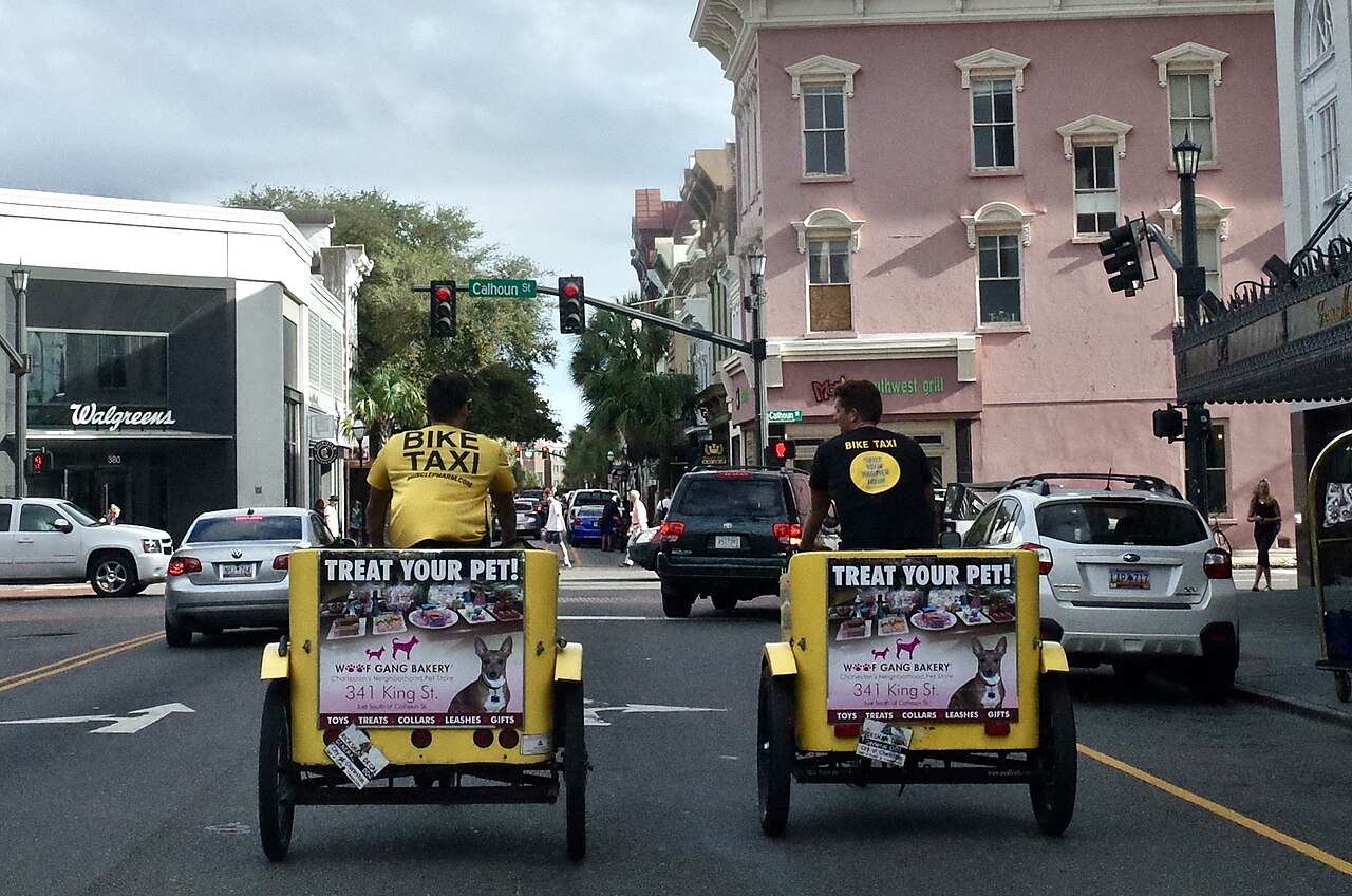 Charleston, South Carolina, USA - Tricycle cabs, illustrative photo