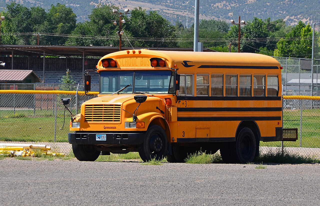School Bus in Thermopolis, WY, illustrative activity photo