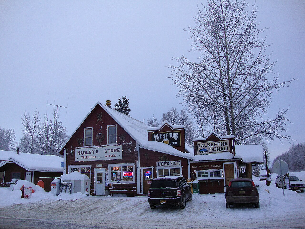 Nagley's General Store, Talkeetna, Alaska, Winter, illustrative activity photo
