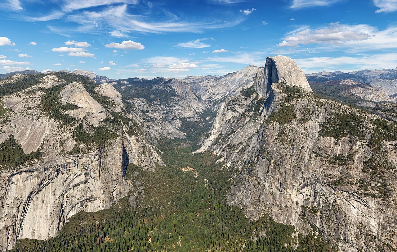 Half Dome with Eastern Yosemite Valley, illustrative activity photo