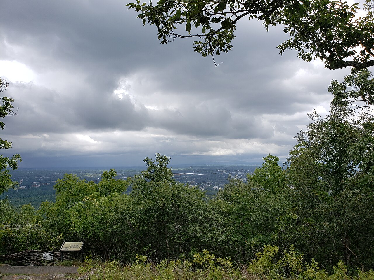 Summit of Kennesaw Mountain with afternoon thunderstorms — illustrative photo, not partner inventory
