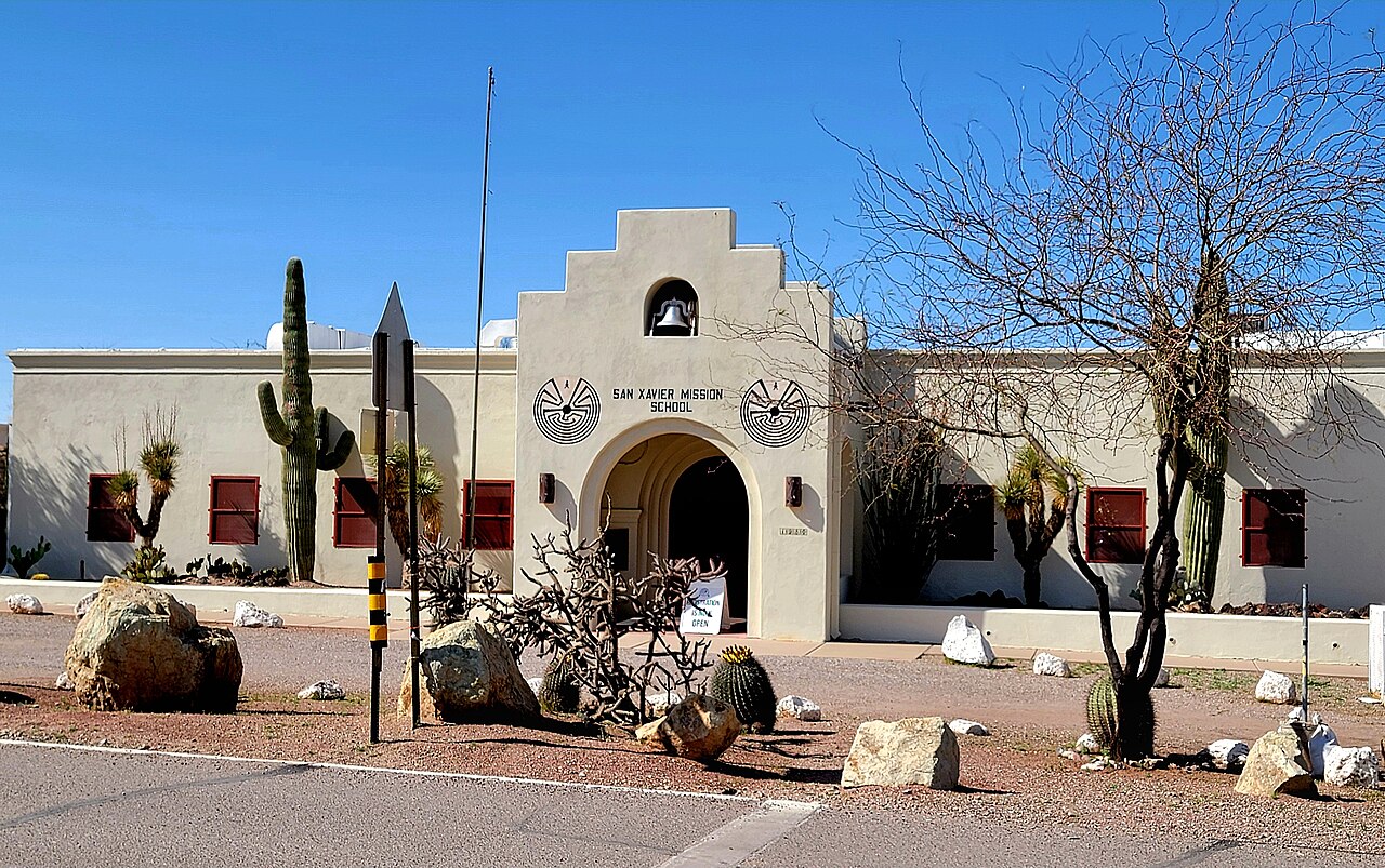 Mission school at Mission San Xavier del Bac — illustrative photo, not partner inventory