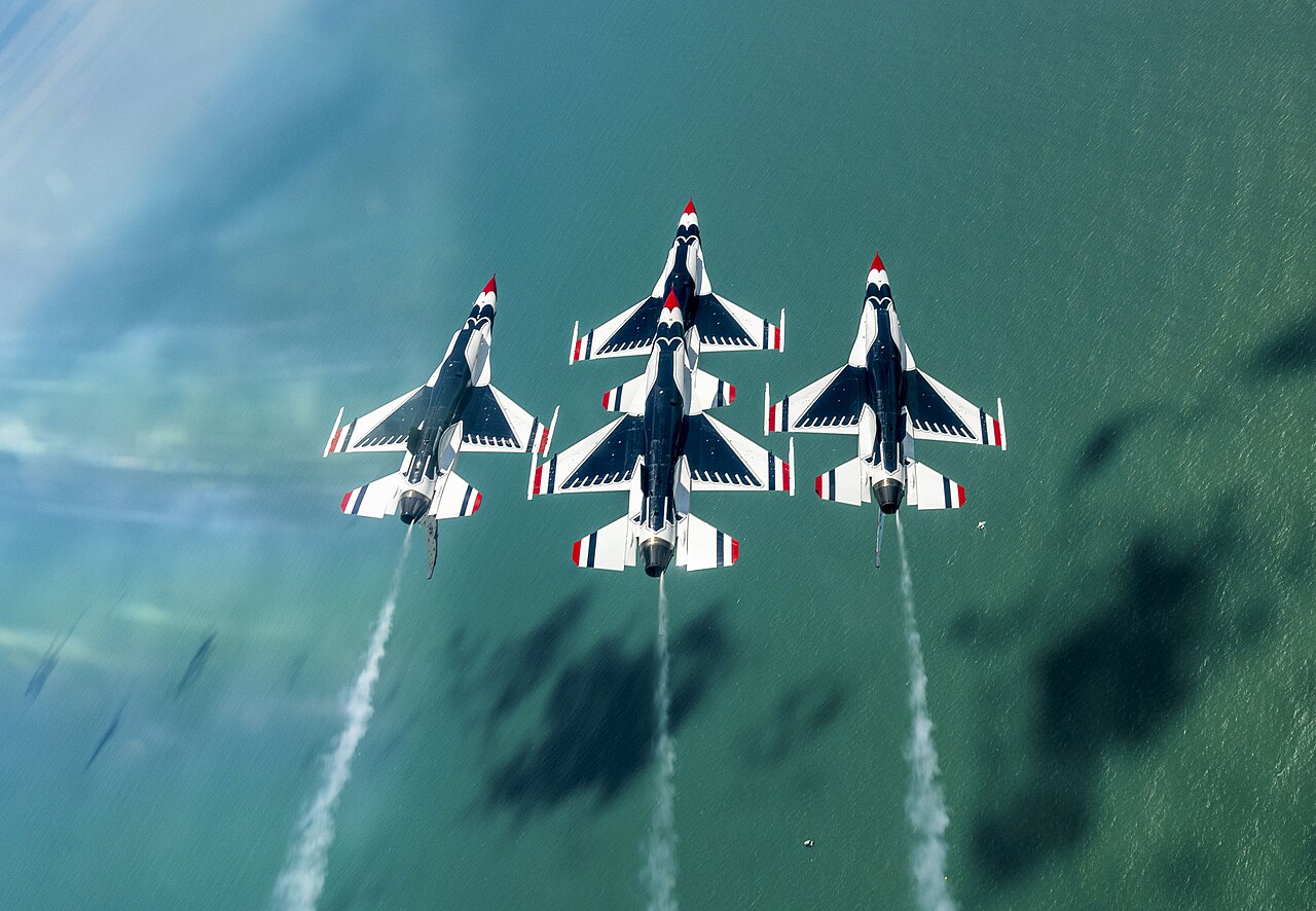 United States Air Force Thunderbirds perform at Cocoa Beach, illustrative photo