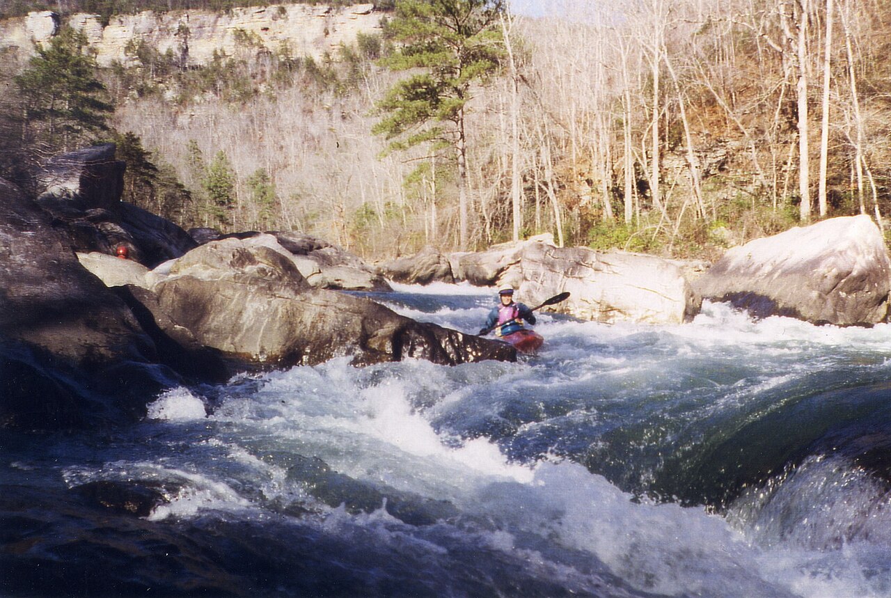 Little River Canyon National Preserve is home to world class whitewater kayaking - US Olympic team members have trained on this (8c8383fc-6412-47e4-a323-478fa0e3679f), illustrative activity photo