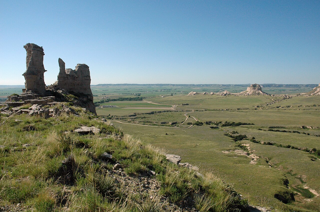 View along Saddle Rock, Scotts Bluff National Monument, 2009, illustrative activity photo