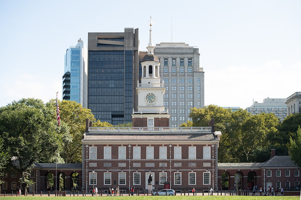Exterior of the Independence Hall, Aug 2019, illustrative activity photo