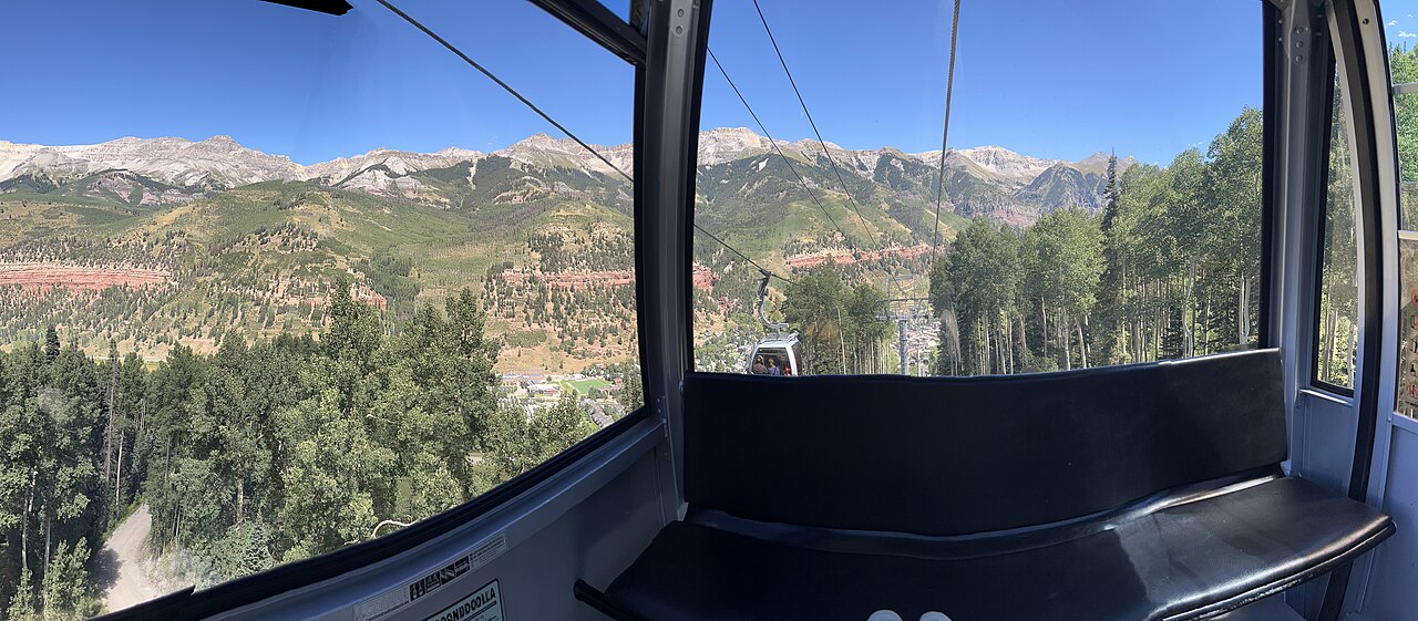 Gondola views of the San Juan mountains 2023, illustrative photo