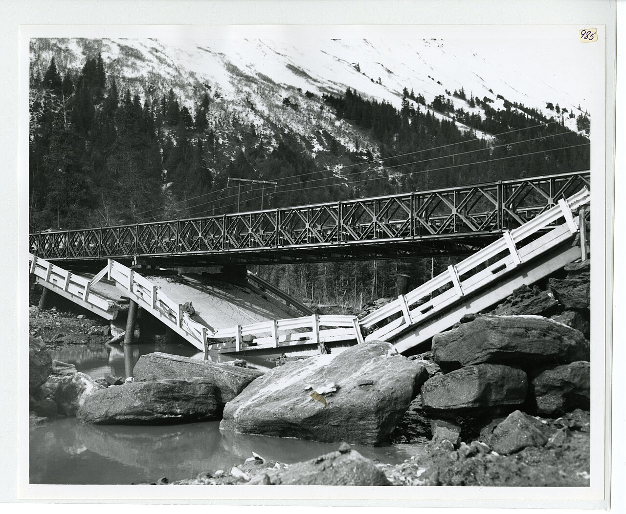 Good Friday Earthquake damage in Girdwood, Alaska - 1964, illustrative photo