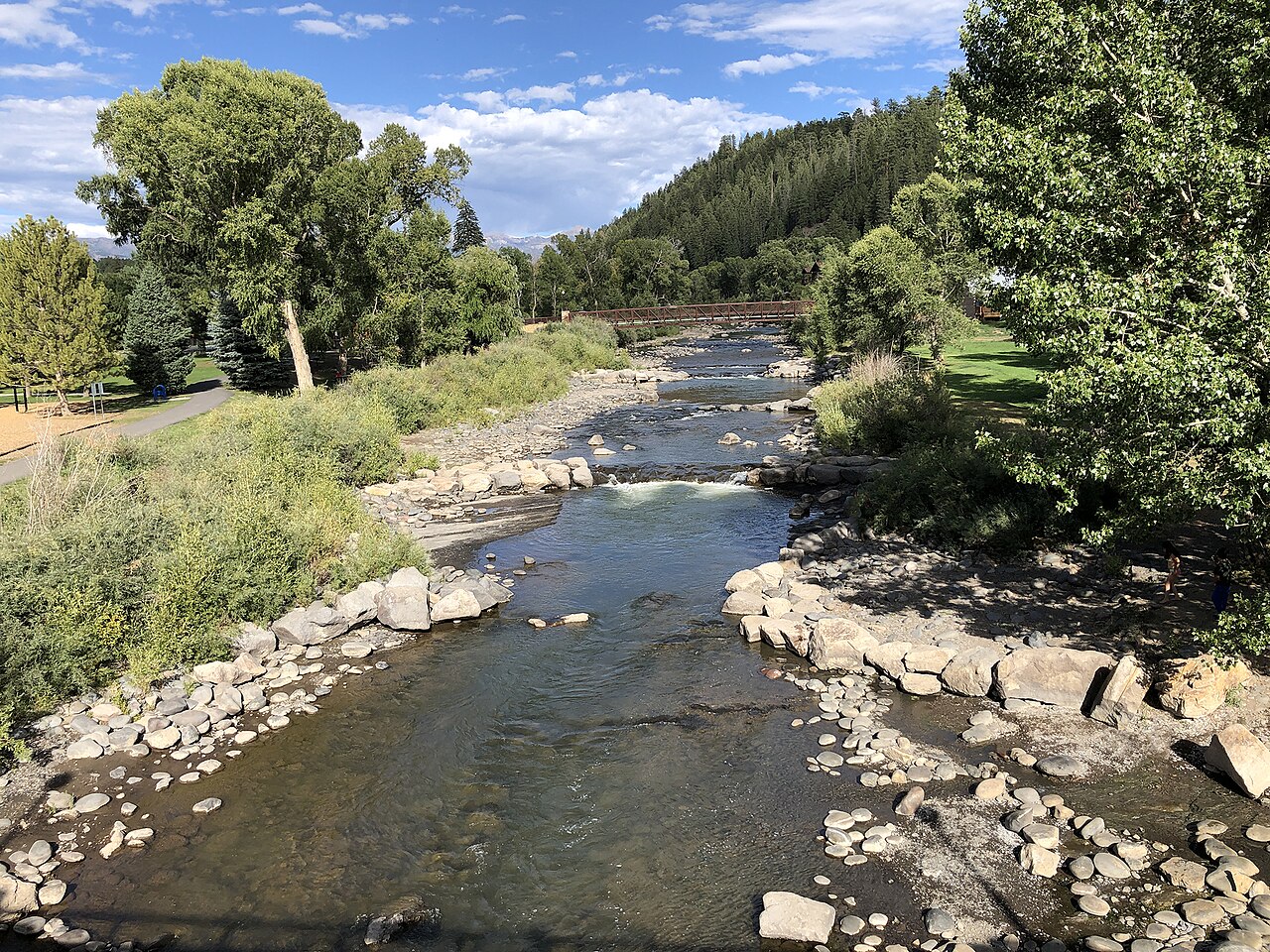Pagosa Hot Springs - hot springs soaking pools along the river sm, illustrative activity photo