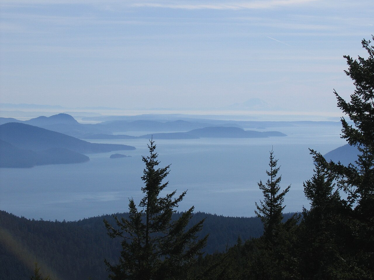 San Juans from Mt Constitution, illustrative activity photo